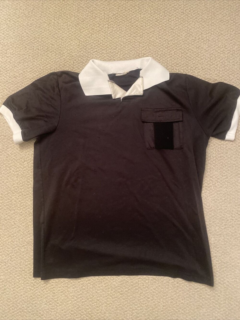 Black High 5 Referee Jersey Size Large With Front Pocket